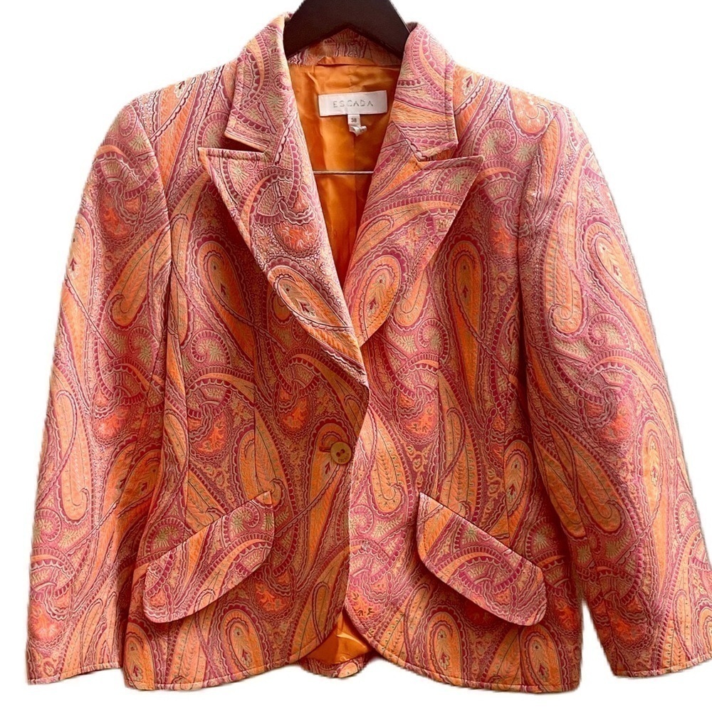 ESCADA- Paisley blazer: size 38​​